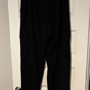 Bar III Black Elastic Waist Pants
